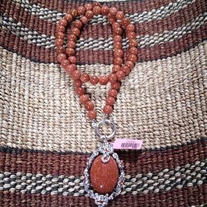 NWT Goldstone Necklace